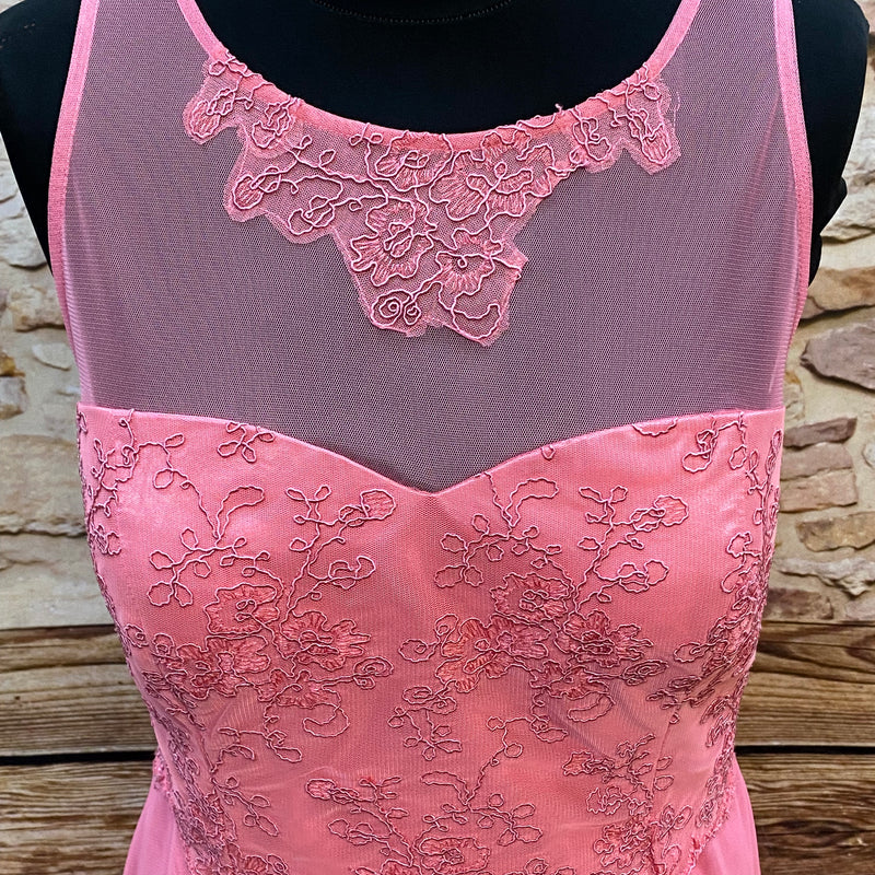 Cocktailkleid von Vera Mont Gr.42 in rosa