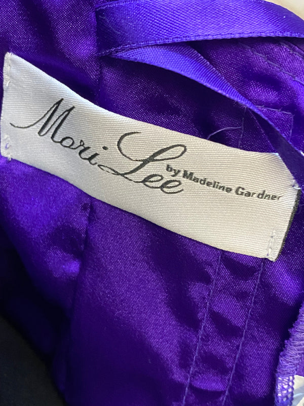 Kurzes Cocktailkleid Pailetten lila Gr.40