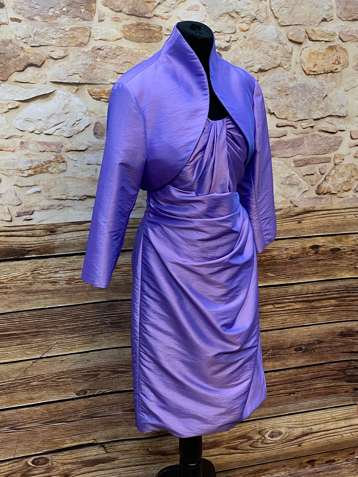 Brautmutterkleid mit Bolero von Kelsey Rose Gr.42 in lila