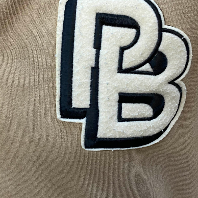 Pull&Bear College Jacke Beige/Creme – Größe L (fällt kleiner aus)