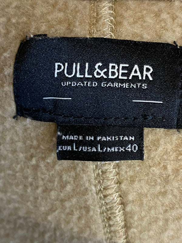 Pull&Bear College Jacke Beige/Creme – Größe L (fällt kleiner aus)