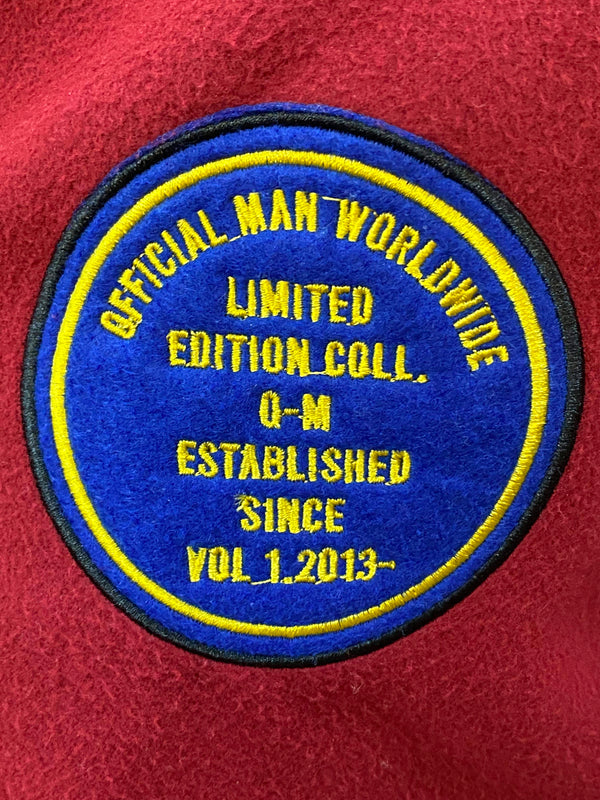 College Jacke BoohooMAN – Größe XL – Rot/Weiß