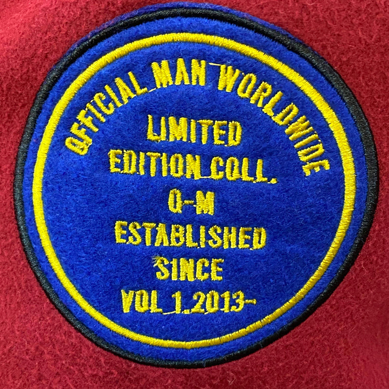 College Jacke BoohooMAN – Größe XL – Rot/Weiß