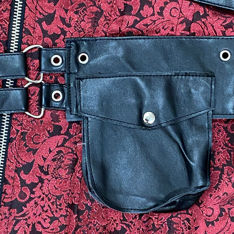 Korsett Mieder Corsage Gr.42, rot schwarz