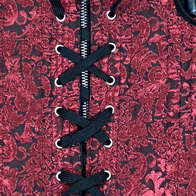 Korsett Mieder Corsage Gr.42, rot schwarz