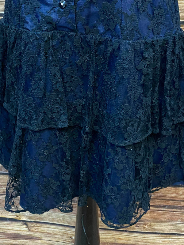 Marineblaue Corsagenkleid – Größe 38
