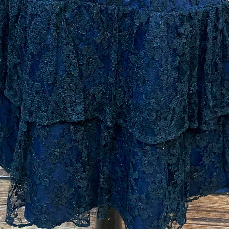 Marineblaue Corsagenkleid – Größe 38