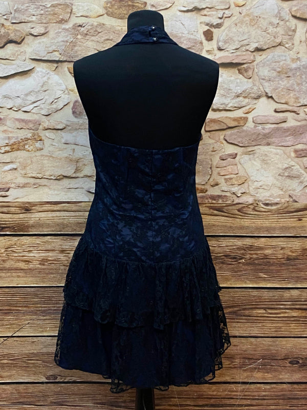 Marineblaue Corsagenkleid – Größe 38