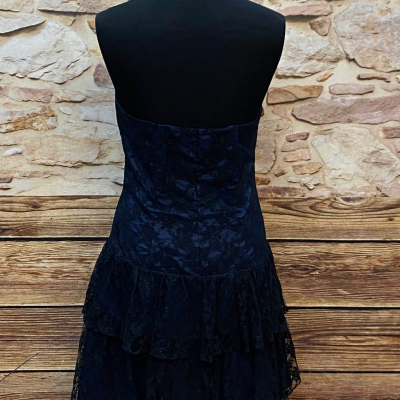 Marineblaue Corsagenkleid – Größe 38