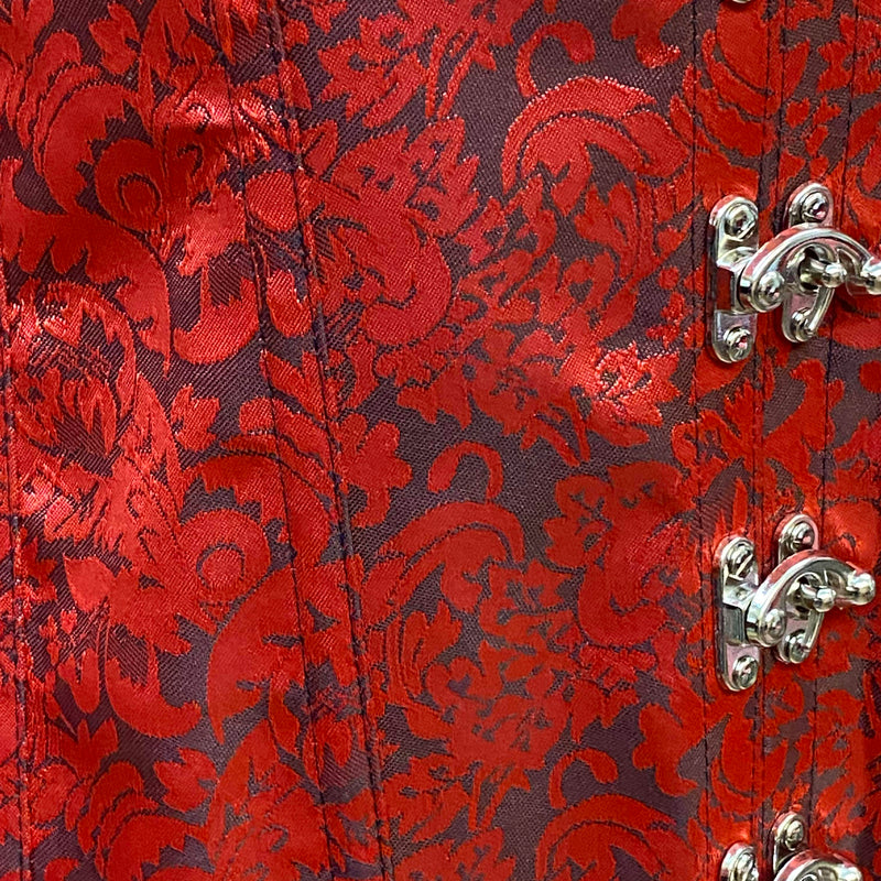 Rot-Schwarze Korsett-Top - Größe 40