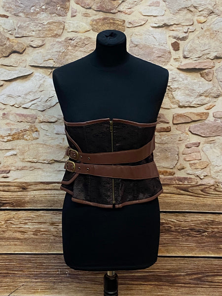 Steampunk Unterbrust-Corsage Gr. 38