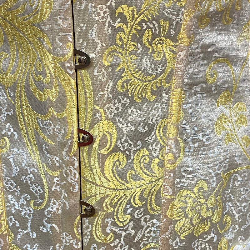 Vintage Korsett -  gelb - Größe 34