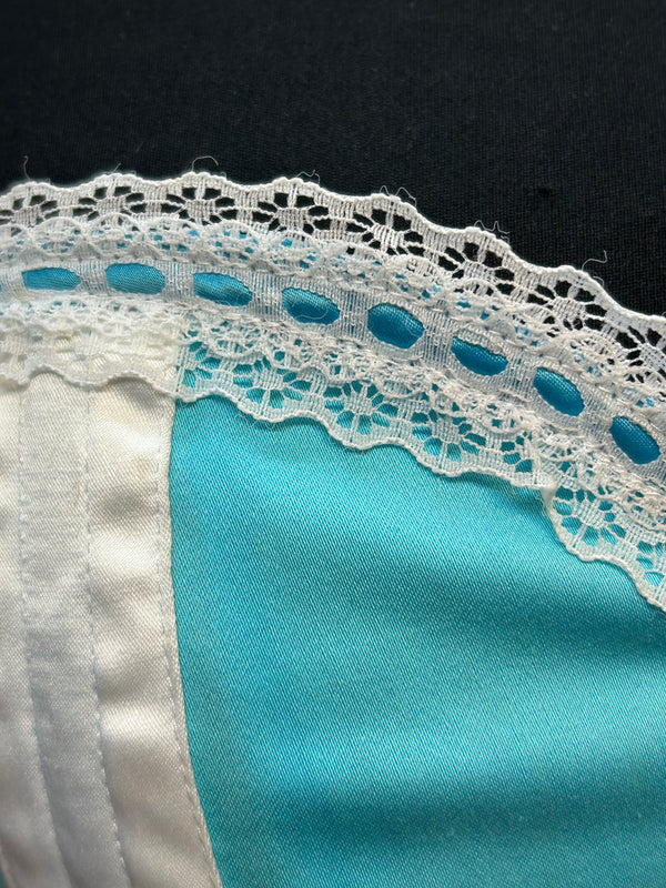 Strahlendes Türkis: Elegante Corsage, Gr.38