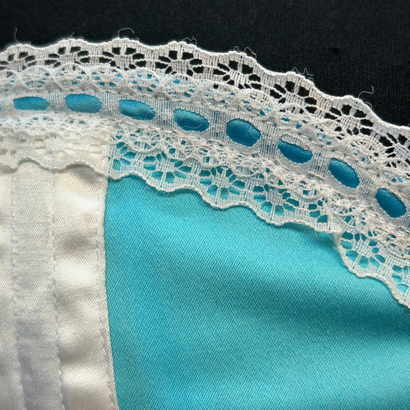 Strahlendes Türkis: Elegante Corsage, Gr.38