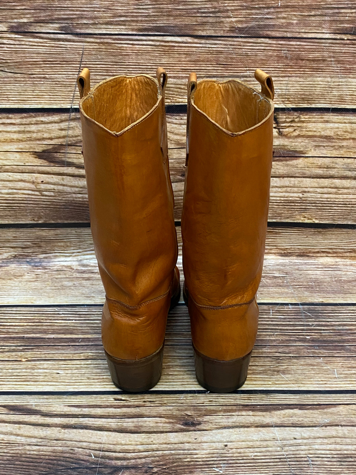 Bottes de cowboy vintage en cuir taille 42