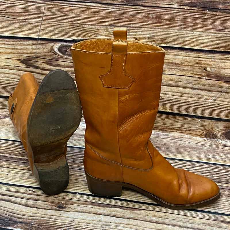 Vintage Cowboy Lederstiefel Größe 42