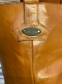 Bottes de cowboy vintage en cuir taille 42