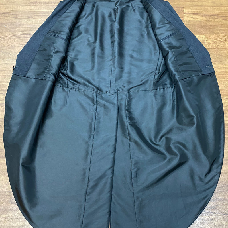 Veste coupe-vent Wilvorst en laine vierge en anthracite taille 106 vintage 