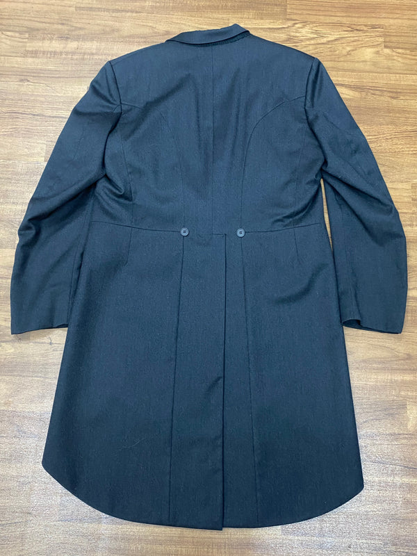 Veste coupe-vent Wilvorst en laine vierge en anthracite taille 106 vintage 