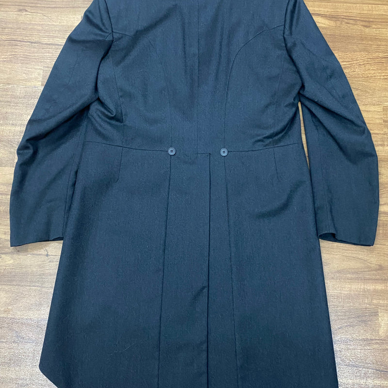 Veste coupe-vent Wilvorst en laine vierge en anthracite taille 106 vintage 