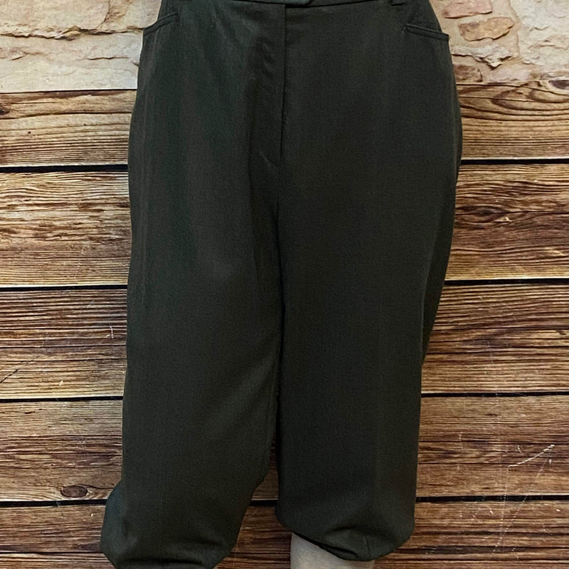 Damen-Knickerbocker Hose dunkelgrün Vorderansicht