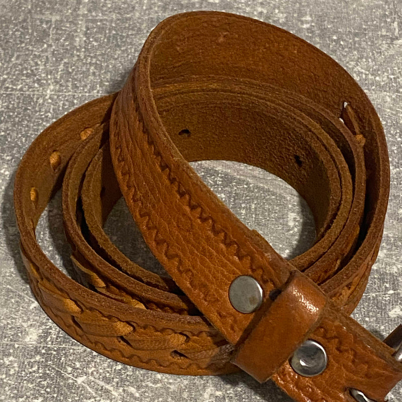 Vintage Ledergürtel in Braun – 75 bis 90 cm
