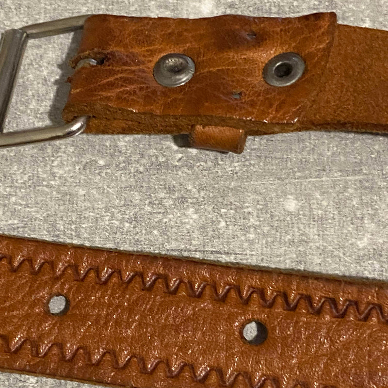Vintage Ledergürtel in Braun – 75 bis 90 cm