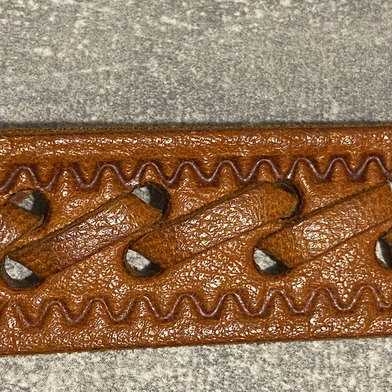 Vintage Ledergürtel in Braun – 75 bis 90 cm
