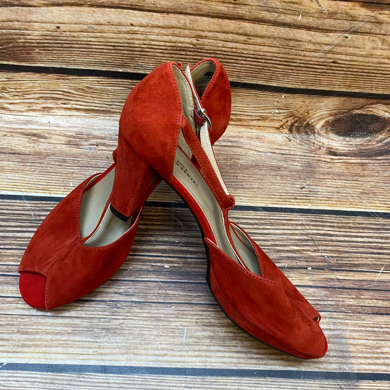 Elegante T-Steg-Pumps in Rot – Größe 39