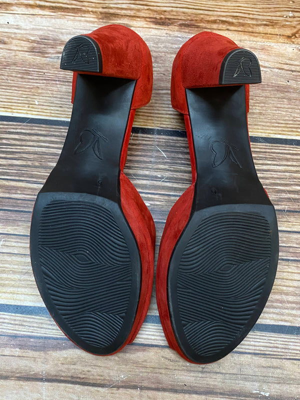 Elegante T-Steg-Pumps in Rot – Größe 39