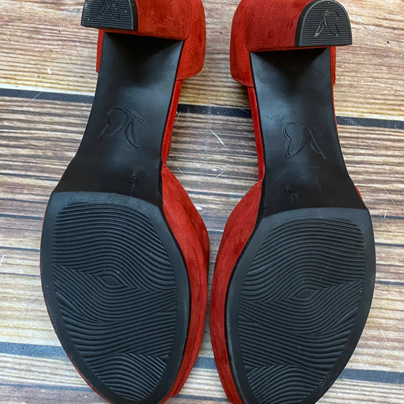 Elegante T-Steg-Pumps in Rot – Größe 39
