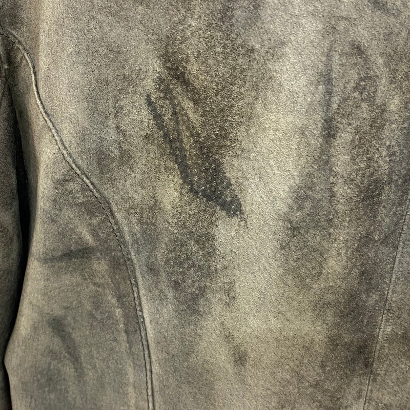 Vintage Trachtenjacke Damen Leder Braun Gr. 40, Ansicht 3