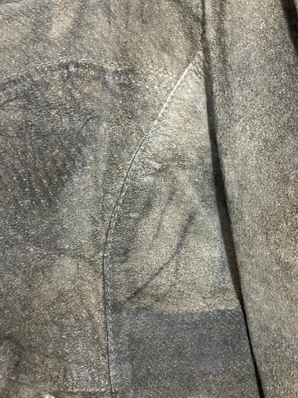 Vintage Trachtenjacke Damen Leder Braun Gr. 40, Ansicht 5