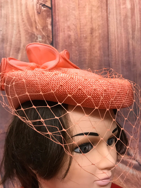Vintage Minihut Fascinator Damen-Cocktailhut Marke Bermona London