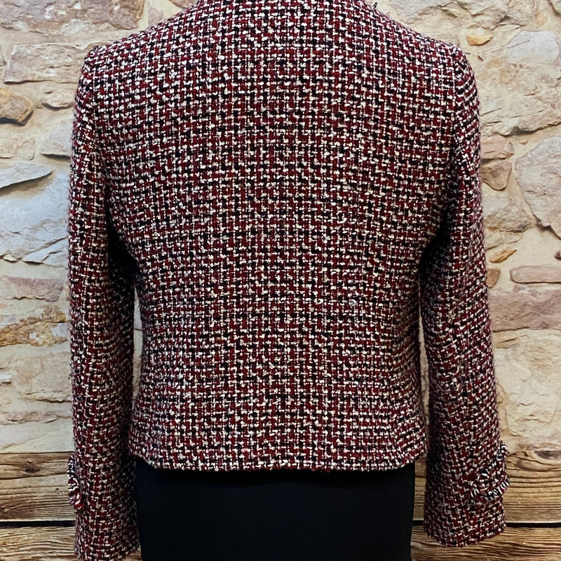 Kurze Damen Jacke  Vintage-Stiil Gr.44 Salt & Pepper Muster