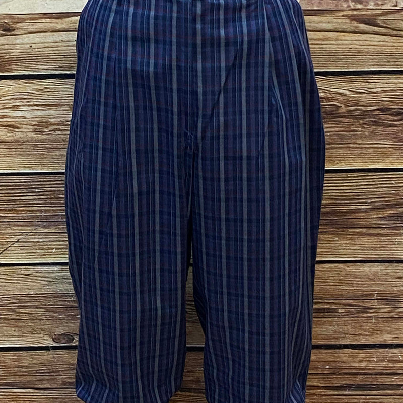 Damen Knickerbocker Gr. 44 (fällt kleiner), Bund 85 cm, Schritt 54 cm, Länge 84 cm, dunkelblau kariert, ungetragen, 20er Jahre Stil – Vintage Hose