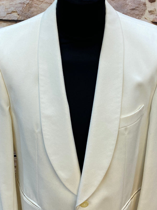 Vintage Dinnerjacke – Gr. 52 – Cremeweiß – sehr gut erhalten
