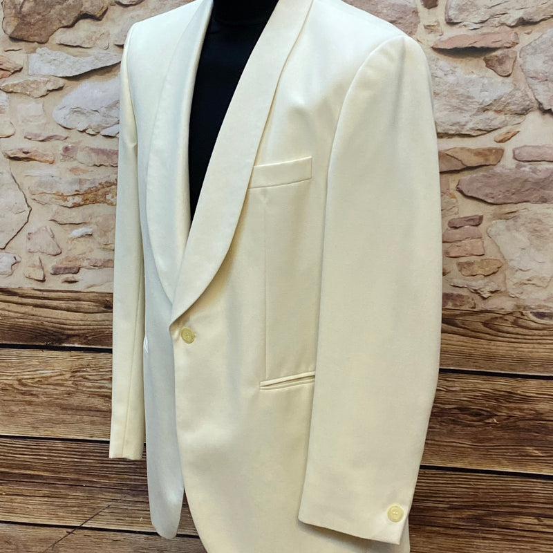 Vintage Dinnerjacke – Gr. 52 – Cremeweiß – sehr gut erhalten