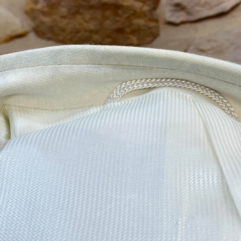 Vintage Wilvorst Dinnerjacke – Gr. 26 – Cremeweiß – Doppelreiher