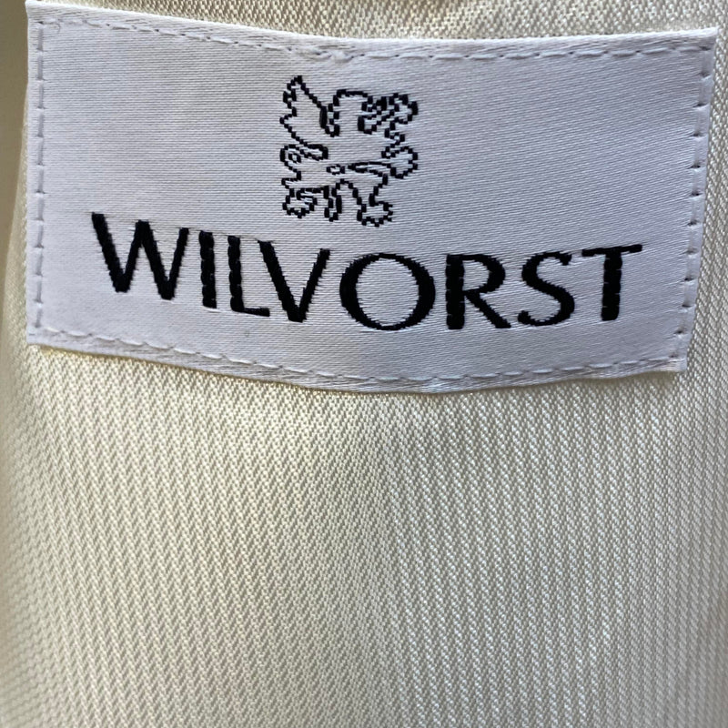 Vintage Wilvorst Dinnerjacke – Gr. 26 – Cremeweiß – Doppelreiher