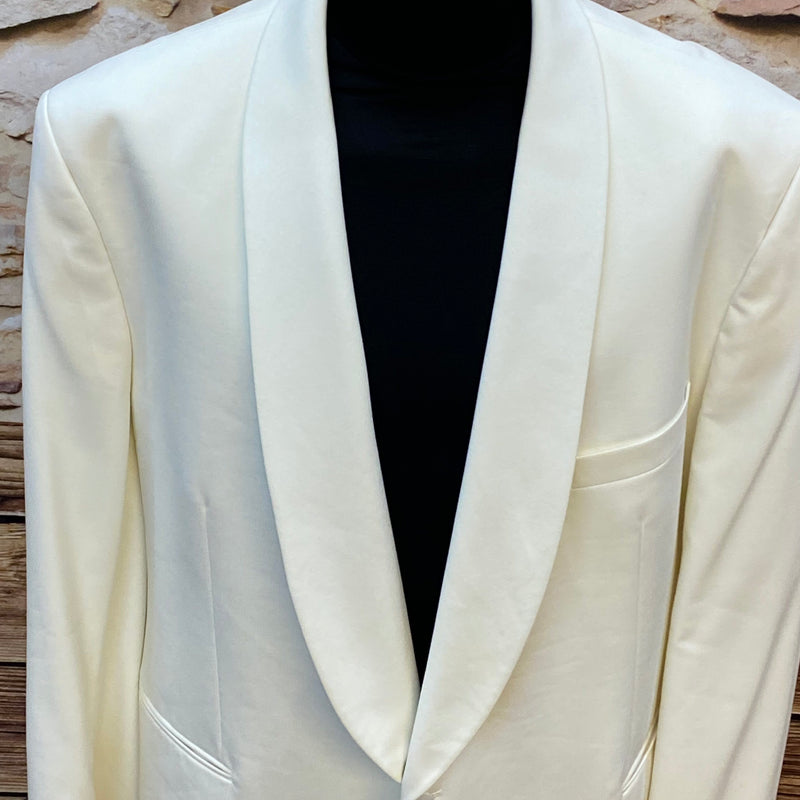 Vintage Wilvorst Dinnerjacke – Gr. 32 – Cremeweiß – sehr gut erhalten