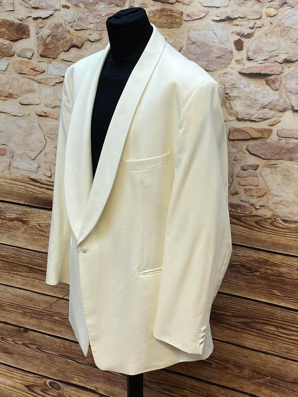 Vintage Wilvorst Dinnerjacke – Gr. 32 – Cremeweiß – sehr gut erhalten