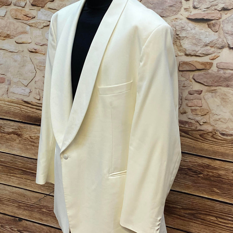 Vintage Wilvorst Dinnerjacke – Gr. 32 – Cremeweiß – sehr gut erhalten