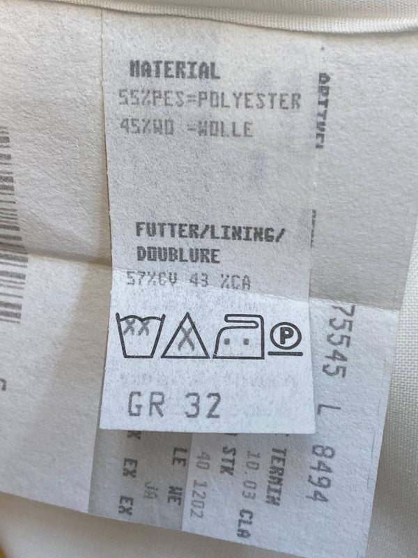 Vintage Wilvorst Dinnerjacke – Gr. 32 – Cremeweiß – sehr gut erhalten