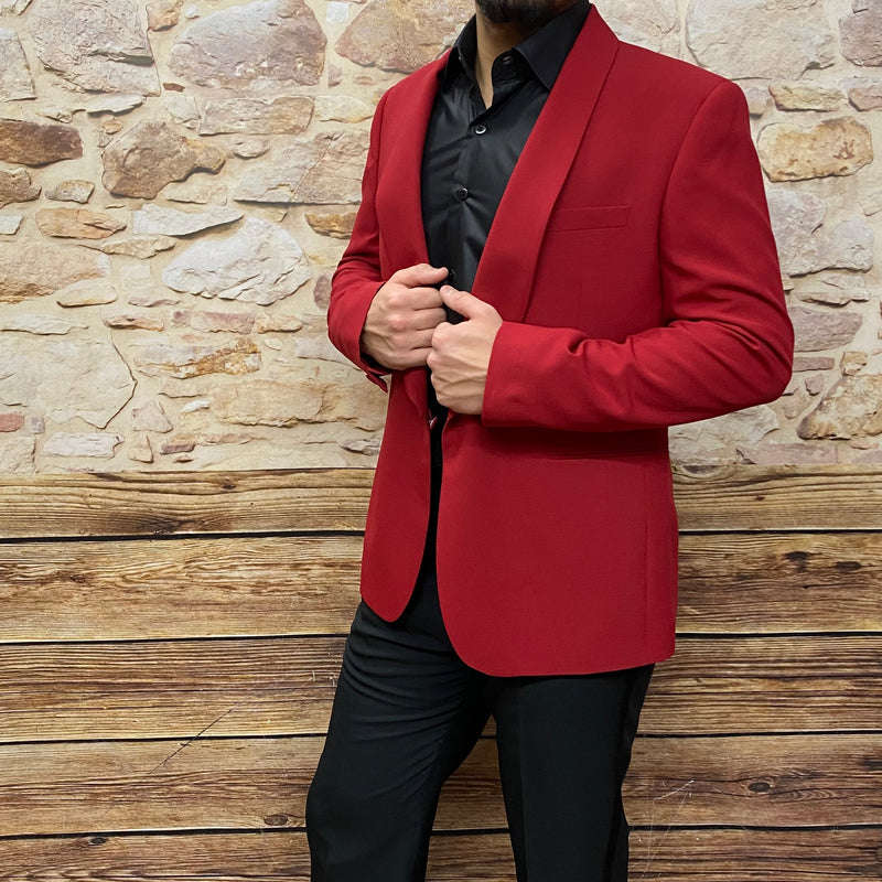 Rotes Sakko Dinnerjacke Smoking-Jackett  Gr.56
