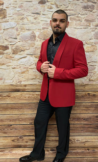 Rotes Sakko Dinnerjacke Smoking-Jackett  Gr.56