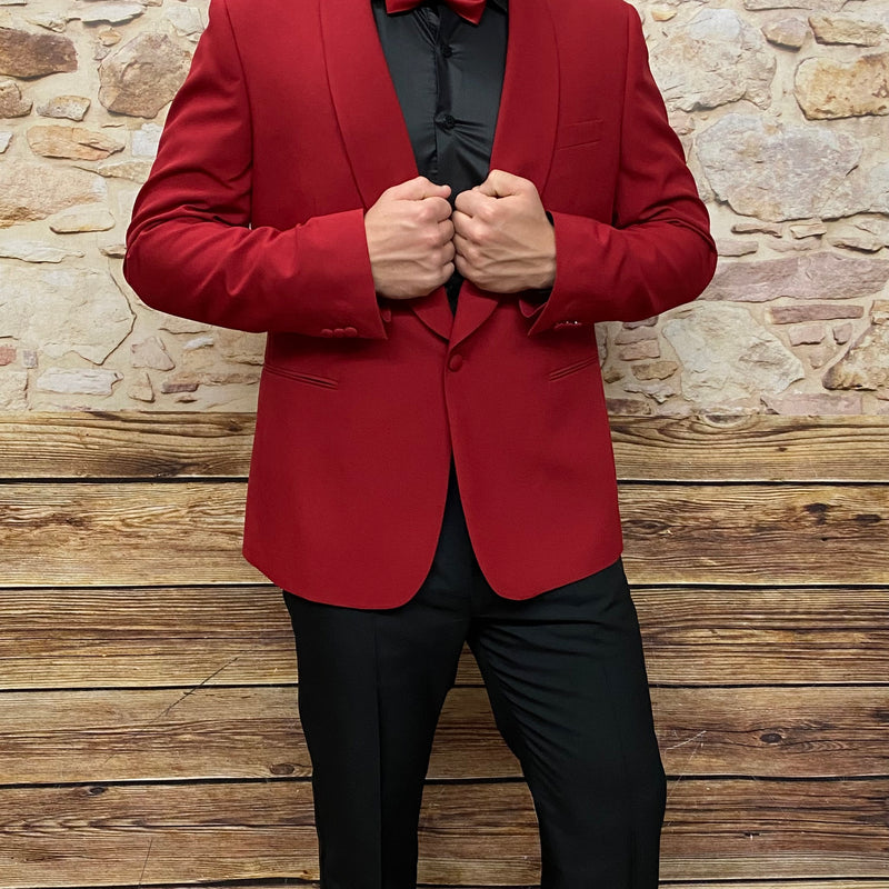 Rotes Sakko Dinnerjacke Smoking-Jackett  Gr.56