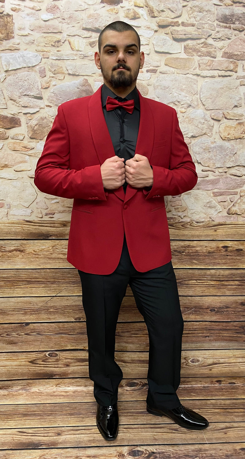 Rotes Sakko Dinnerjacke Smoking-Jackett  Gr.56