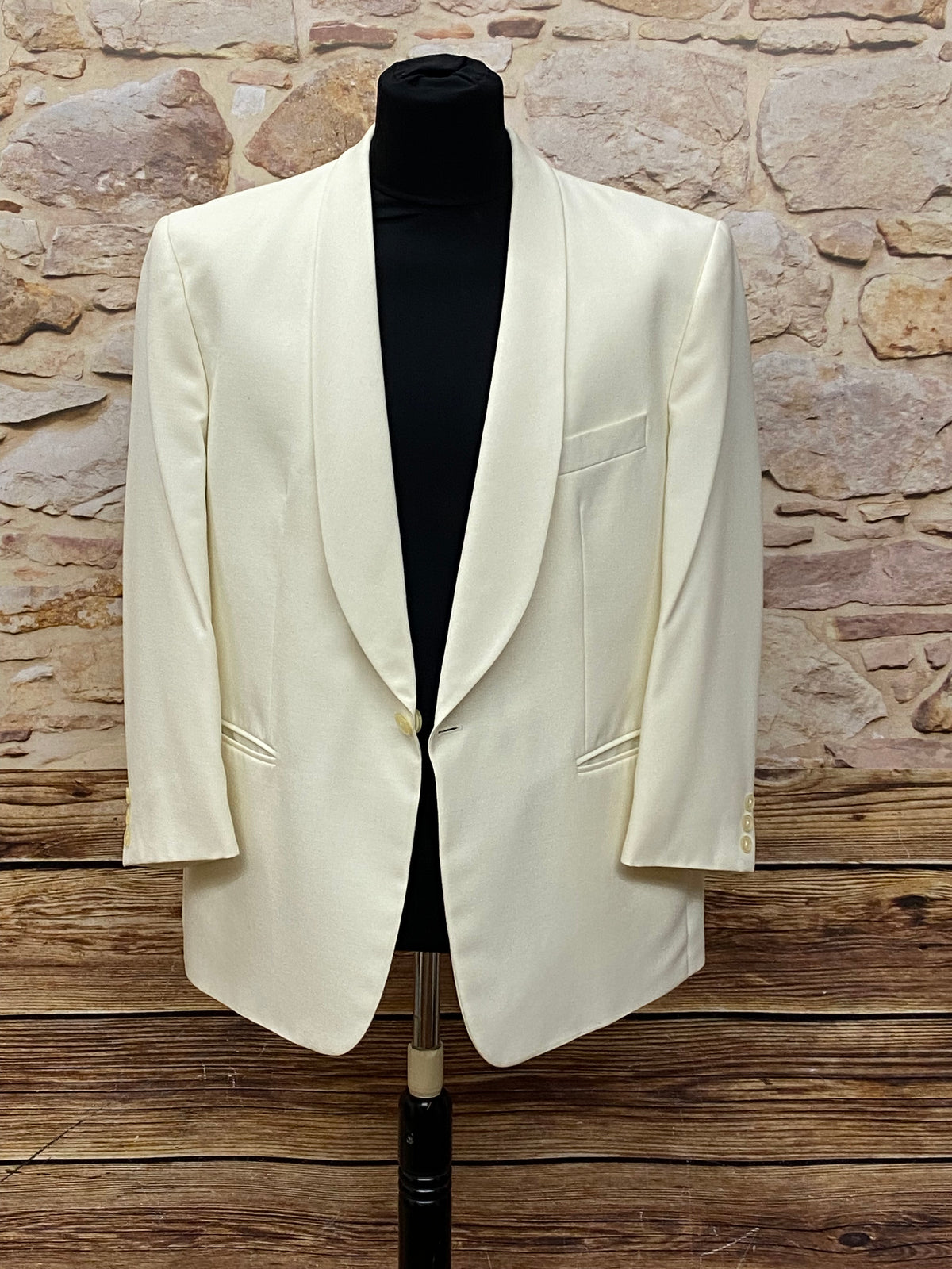 Veste de dîner crème taille 26 vintage