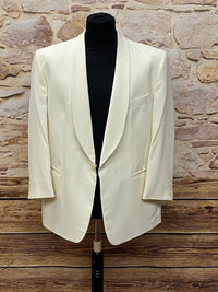 Veste de dîner crème taille 26 vintage